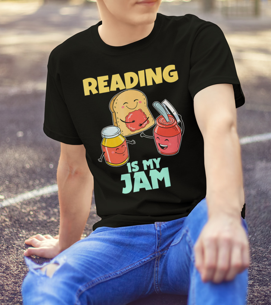 Reading Is My Jam Cute Reading Librarian T-Shirt