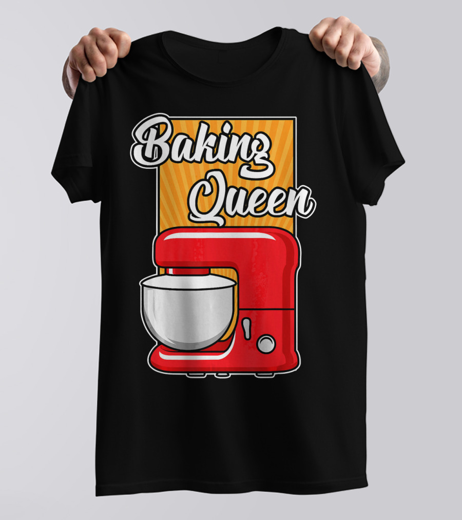 Baking Queen Mixer Retro Kitchen T-Shirt
