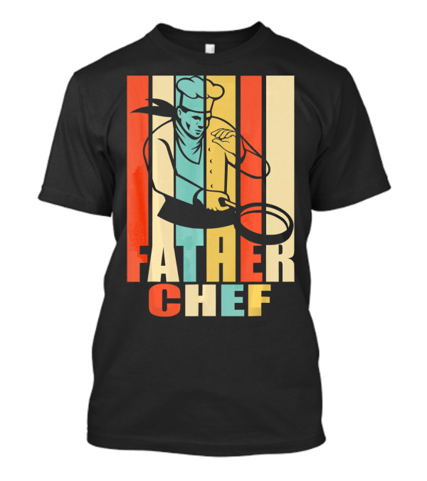 Father Chef Vintage Retro Dad T-Shirt