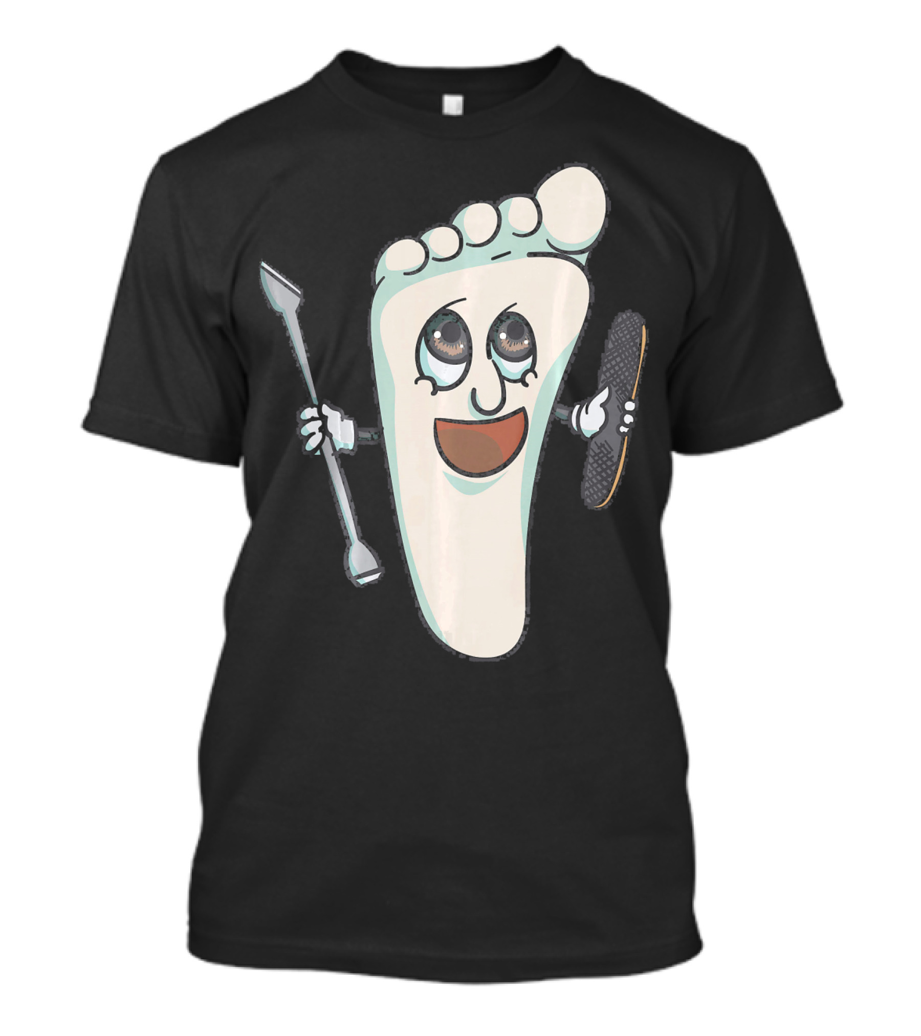 Foot Doctor Podiatrist Podiatry Medic Happy Foot Cartoon T-Shirt