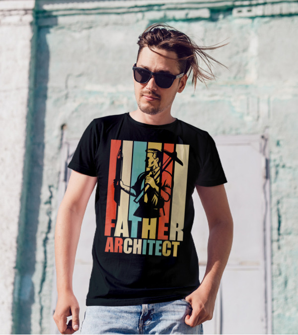 Father Vintage Retro Architect T-Shirt