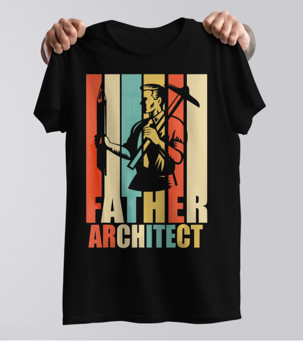 Father Vintage Retro Architect T-Shirt