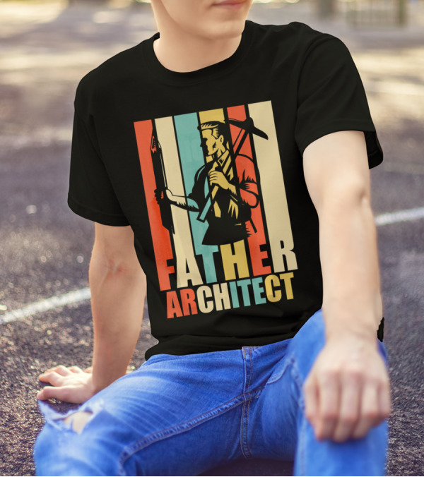 Father Vintage Retro Architect T-Shirt