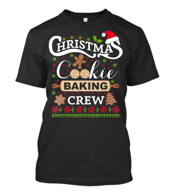 Christmas Cookie Baking Crew Gingerbread Fun T-Shirt