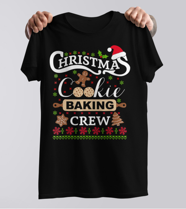 Christmas Cookie Baking Crew Gingerbread Fun T-Shirt