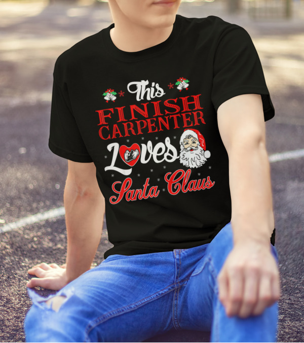 This Finish Carpenter Loves Santa Claus T-Shirt