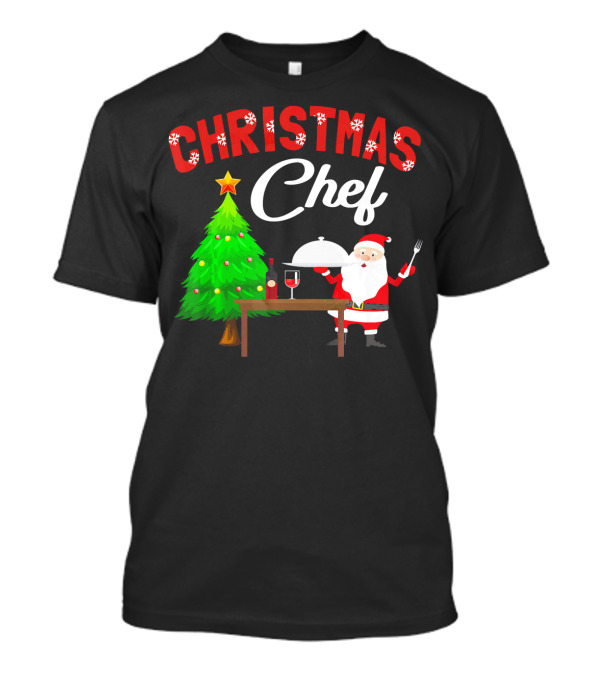 Christmas Chef Santa Cooking Baking Xmas T-Shirt