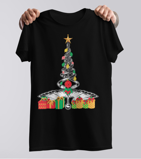 Cute Christmas Nurse Doctor Life Medical Stethoscope Tree Holiday Gifts T-Shirt