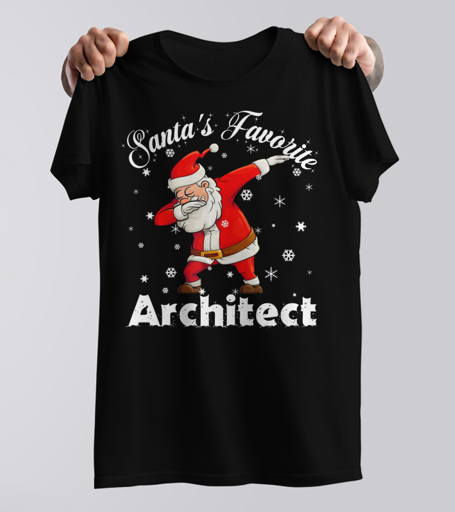 Santa's Favorite Architect Dabbing Santa T-Shirt