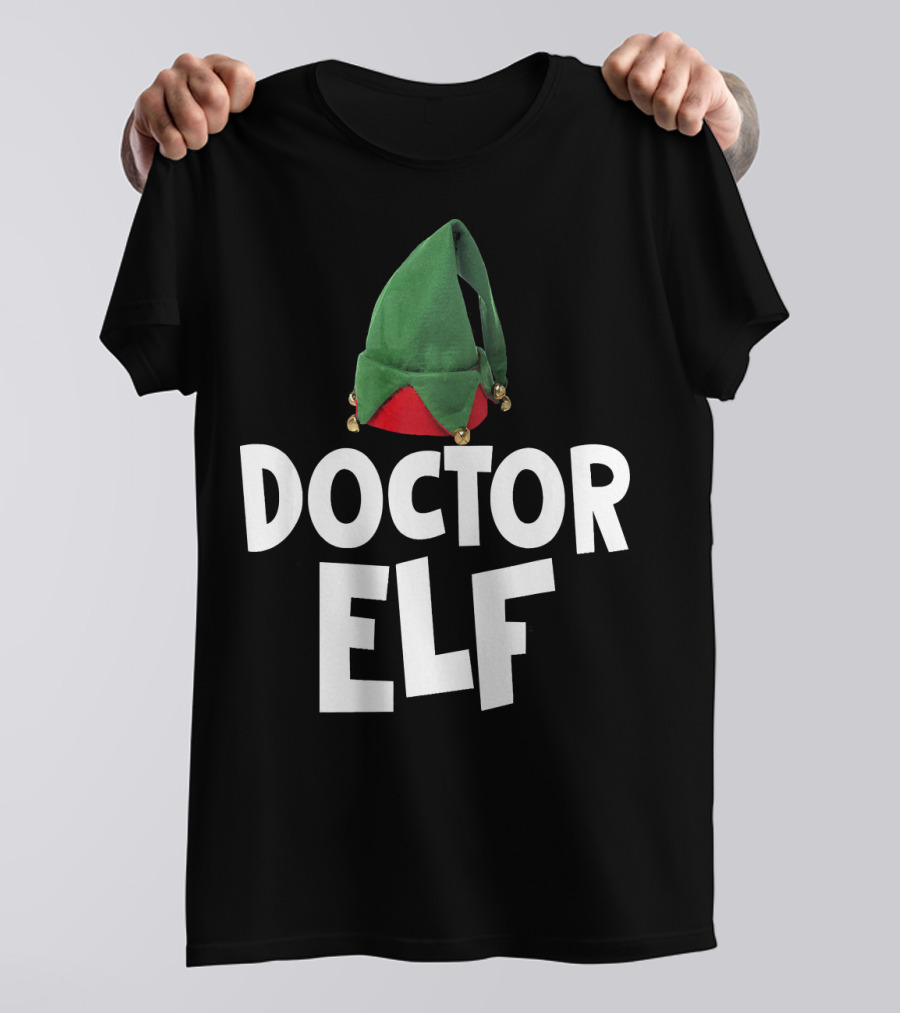 Doctor Elf Christmas Santa Hat T-Shirt