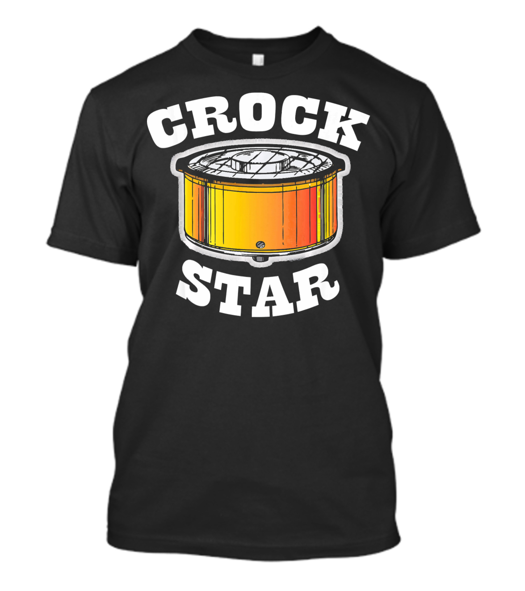 Crock Pot Star Funny Love To Cook Retro Vintage Cooking Enthusiast T-Shirt