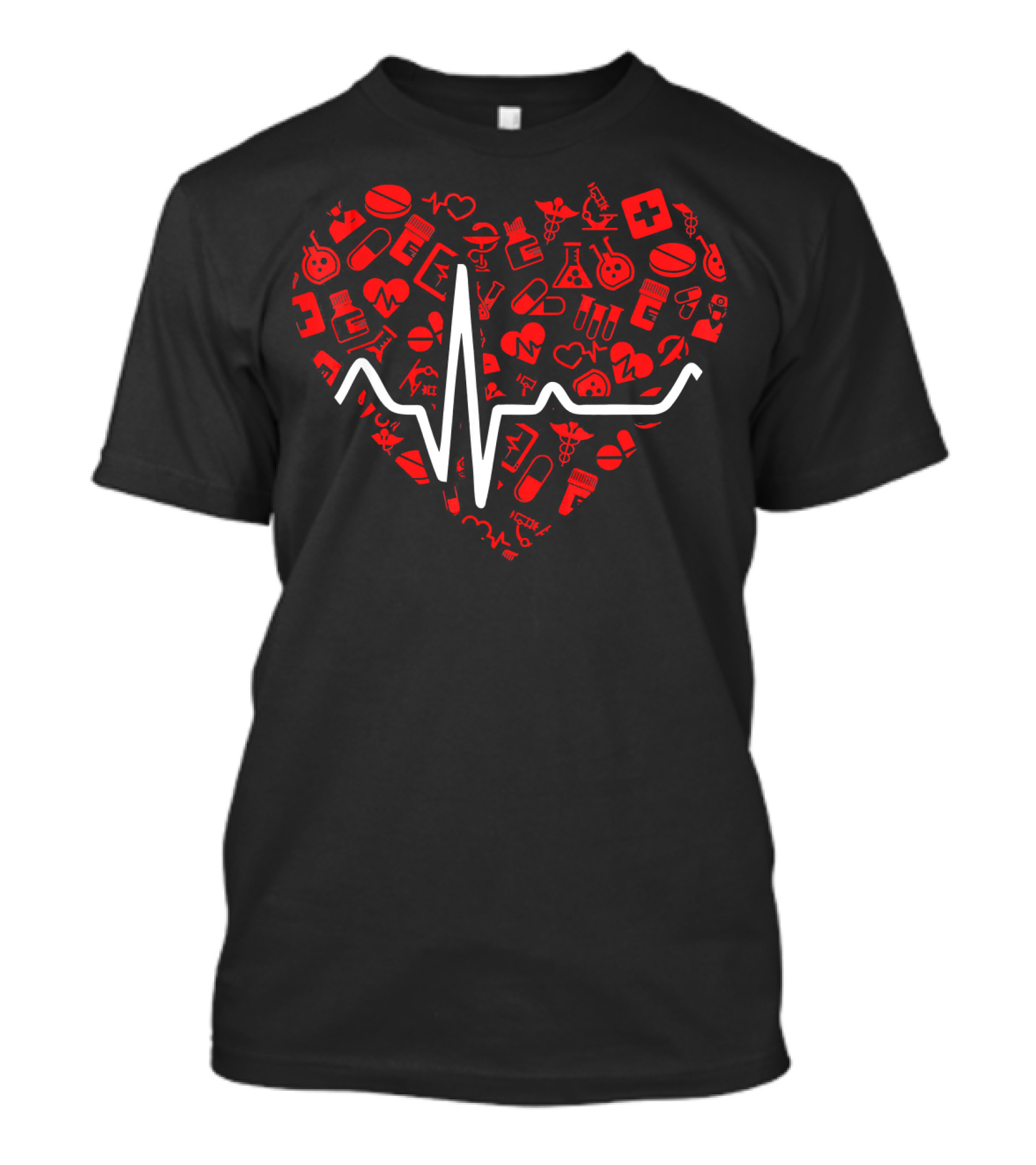 DNP Doctor Of Nursing Practice Heart RN Nursing Symbols Cardiogram T-Shirt