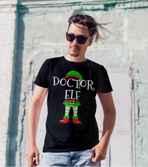 Doctor Elf Christmas Holiday Costume T-Shirt