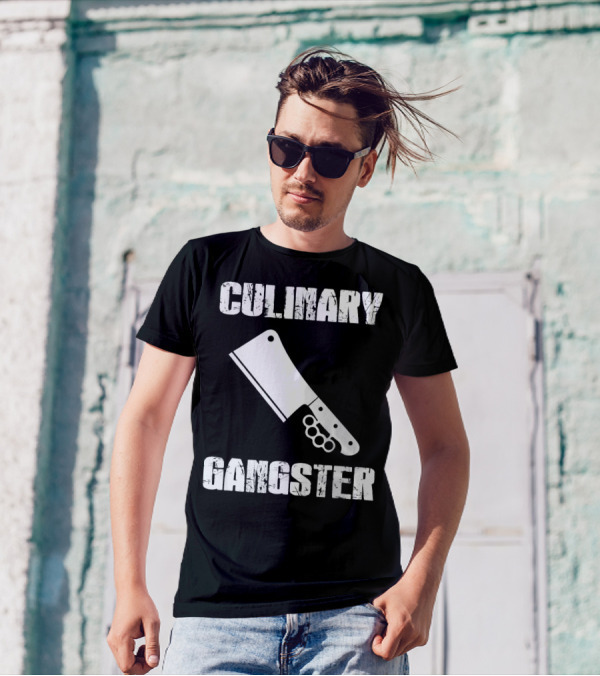 Culinary Gangster Chef Cooking Quality Cleaver T-Shirt