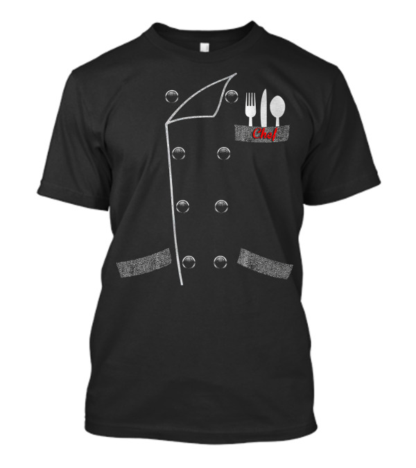Cool Chef Cook Uniform DIY Halloween Party Costume T-Shirt