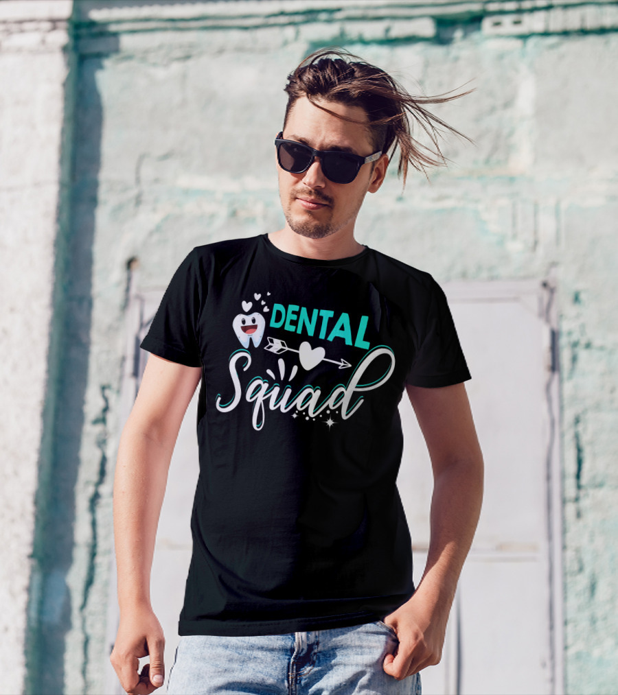 Dental Squad Tooth Heart Arrow T-Shirt