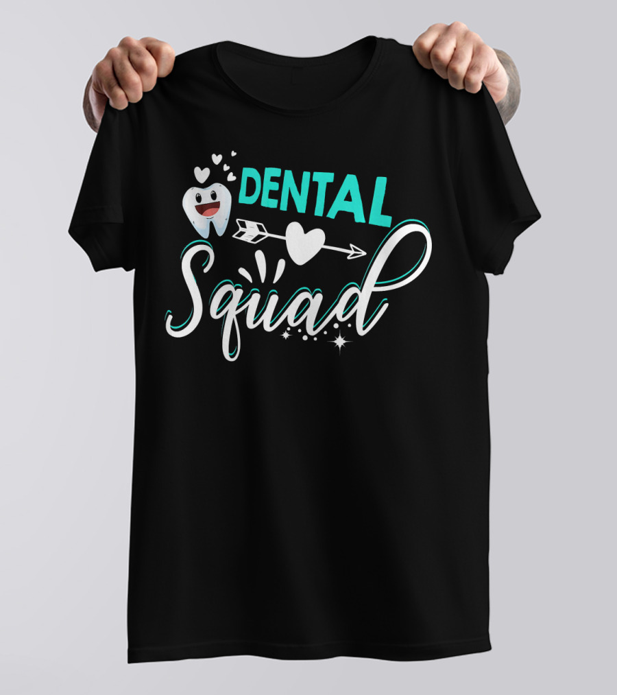 Dental Squad Tooth Heart Arrow T-Shirt
