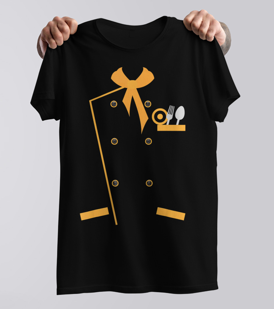 Chef Cook Uniform Design With Funny Foodie Elements T-Shirt