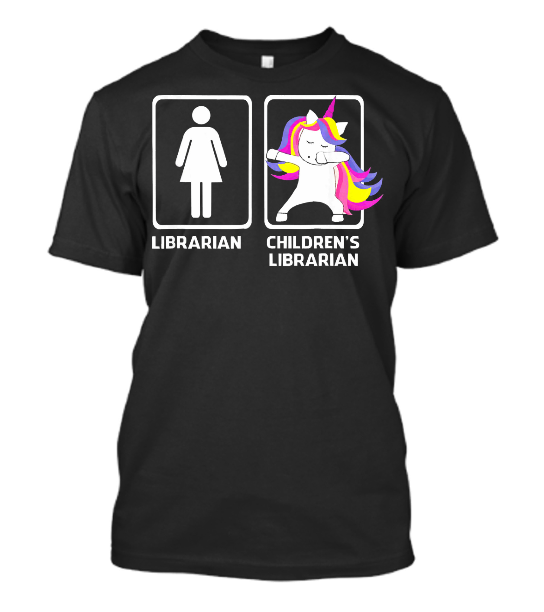Librarian Versus Dabbing Unicorn Children's Librarian T-Shirt