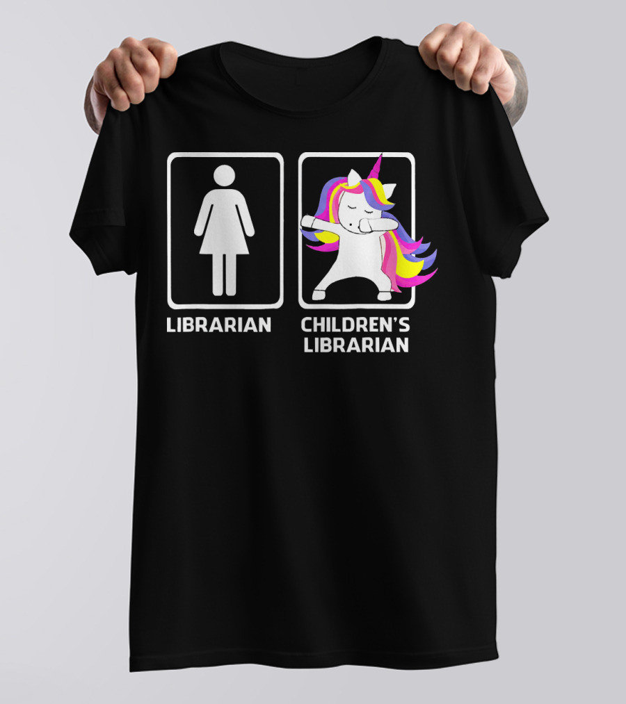 Librarian Versus Dabbing Unicorn Children's Librarian T-Shirt
