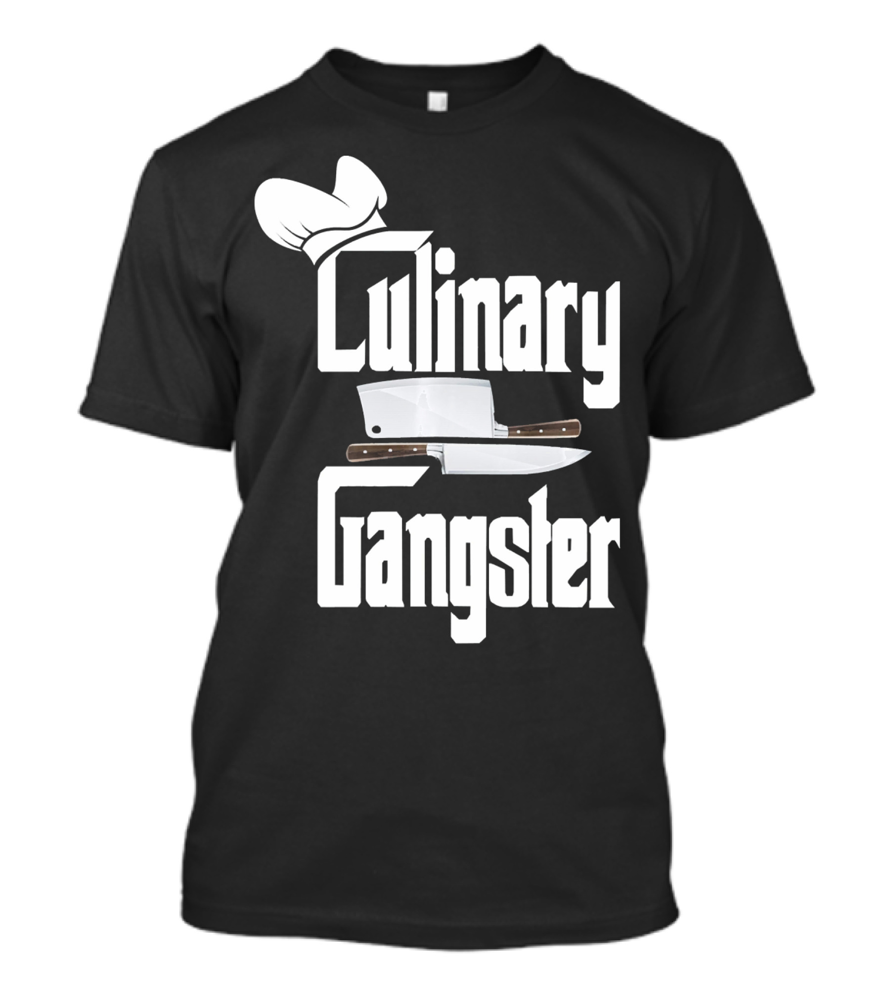 Culinary Gangster Chef Knives And Hat T-Shirt