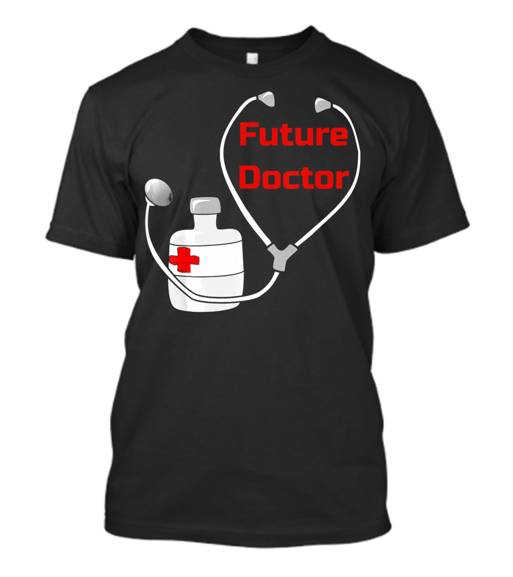 Future Doctor Stethoscope Heart Medical Practitioner T-Shirt