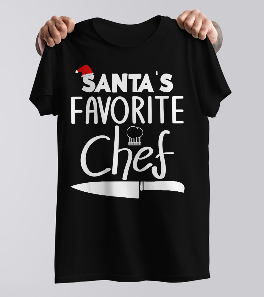 Santa's Favorite Chef Christmas Cooking T-Shirt