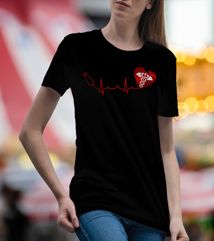 DNP Doctor Of Nursing Practice Beat RN Heartbeat Caduceus T-Shirt