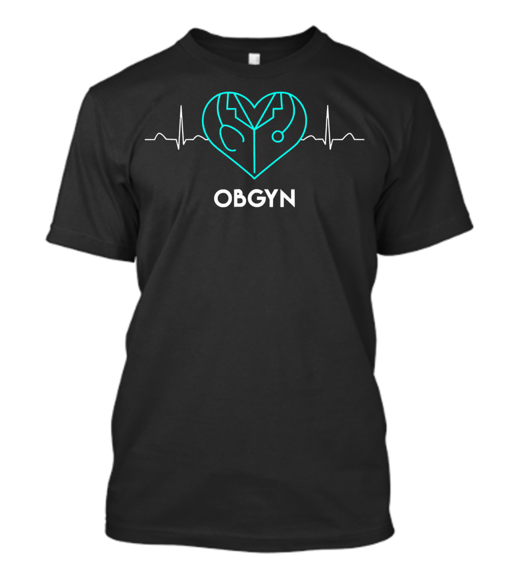 Heartbeat Love Funny Doctor OBGYN Day T-Shirt