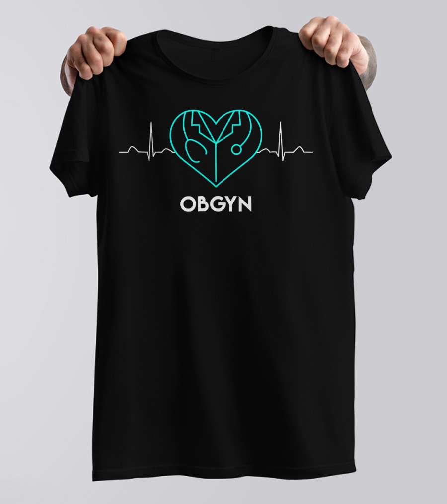 Heartbeat Love Funny Doctor OBGYN Day T-Shirt