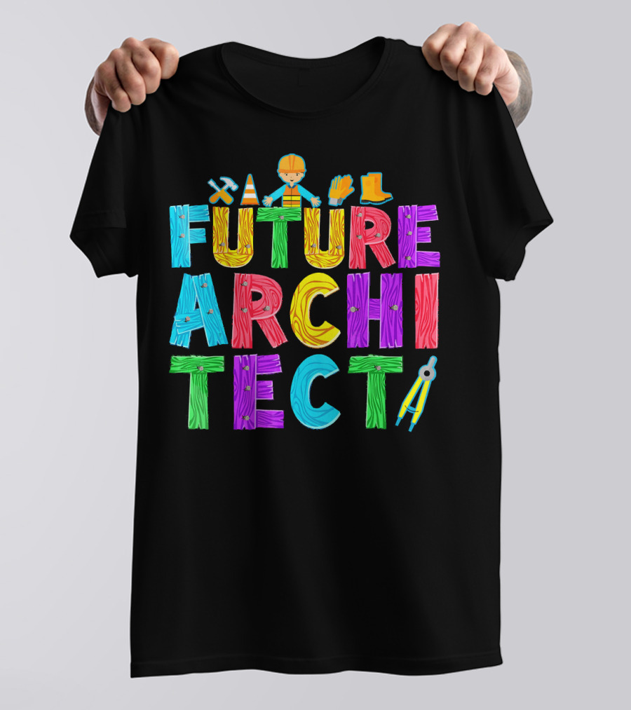 FUTURE ARCHITECT Tools Helmet And Boots T-Shirt