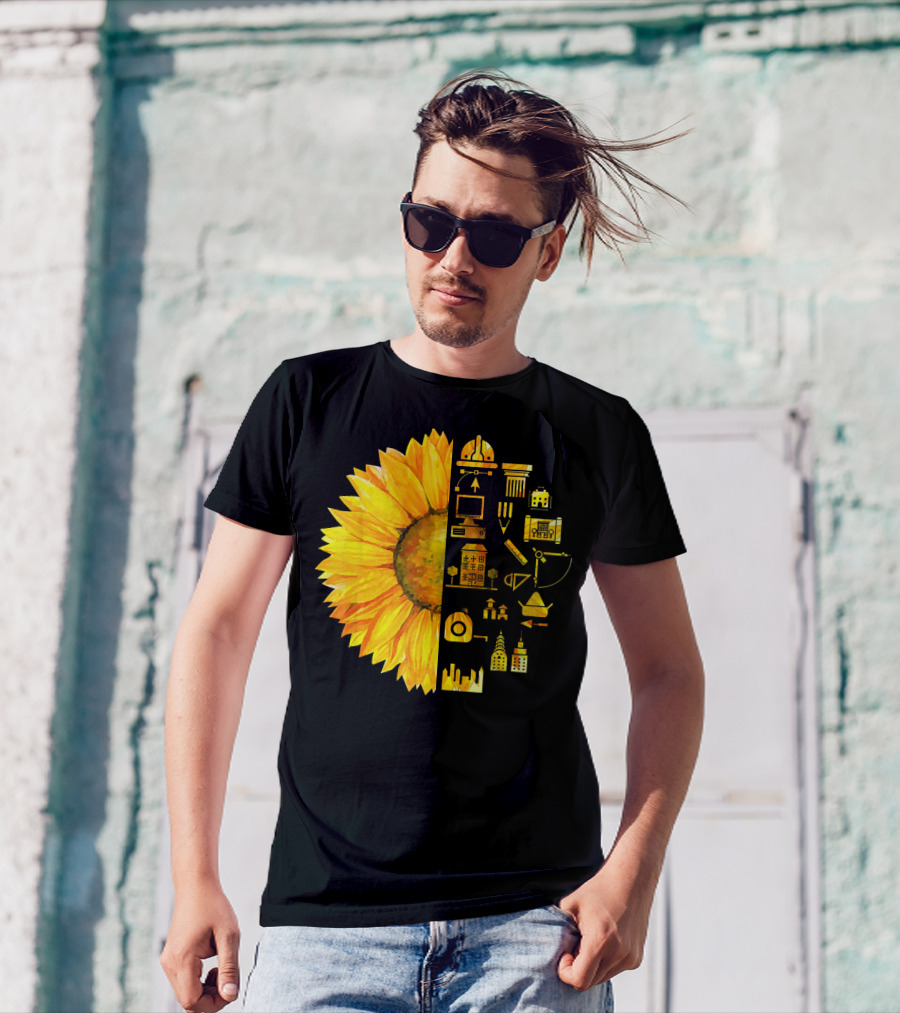 Sunflower Architect Icons Fusion T-Shirt