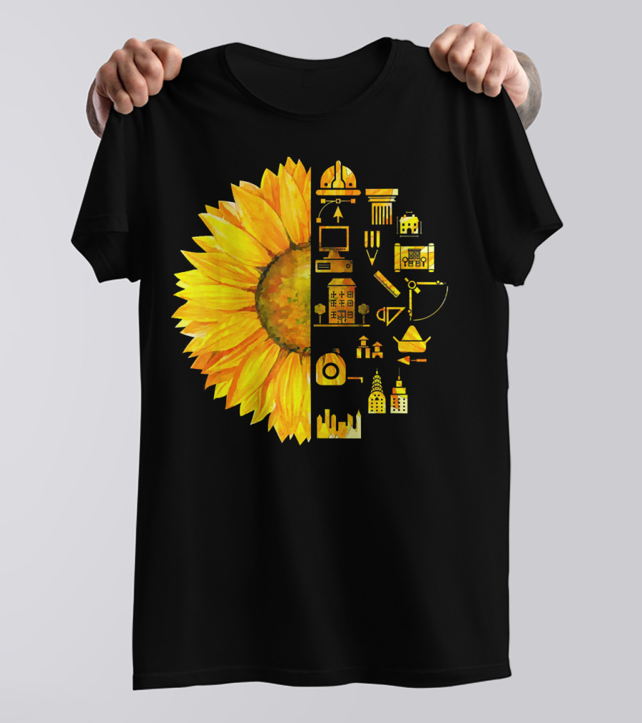 Sunflower Architect Icons Fusion T-Shirt
