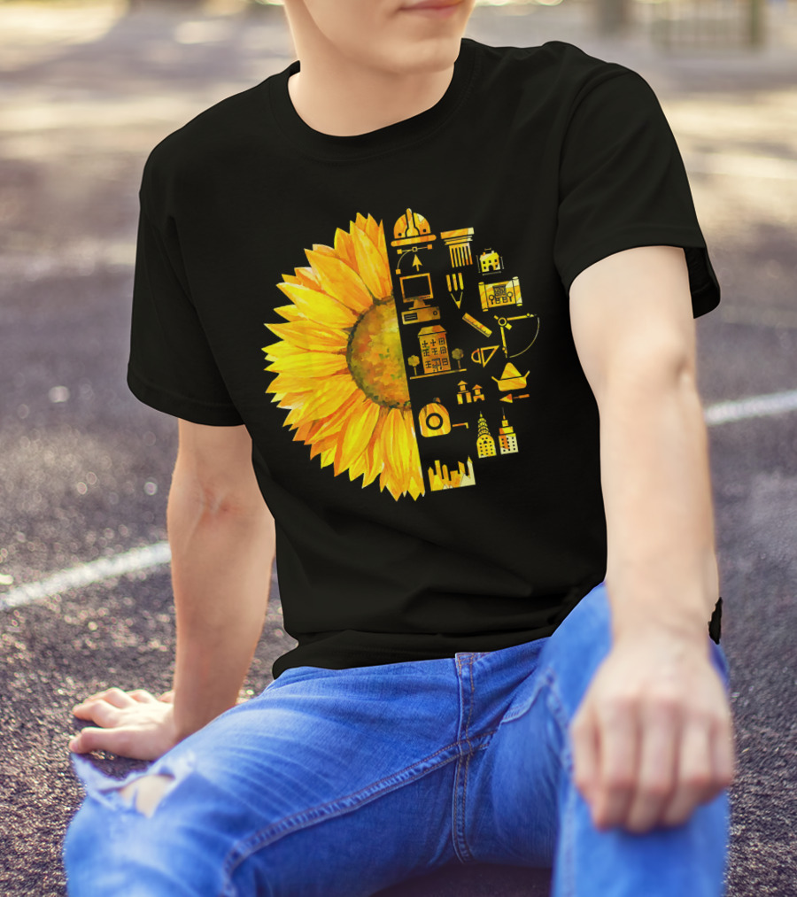 Sunflower Architect Icons Fusion T-Shirt