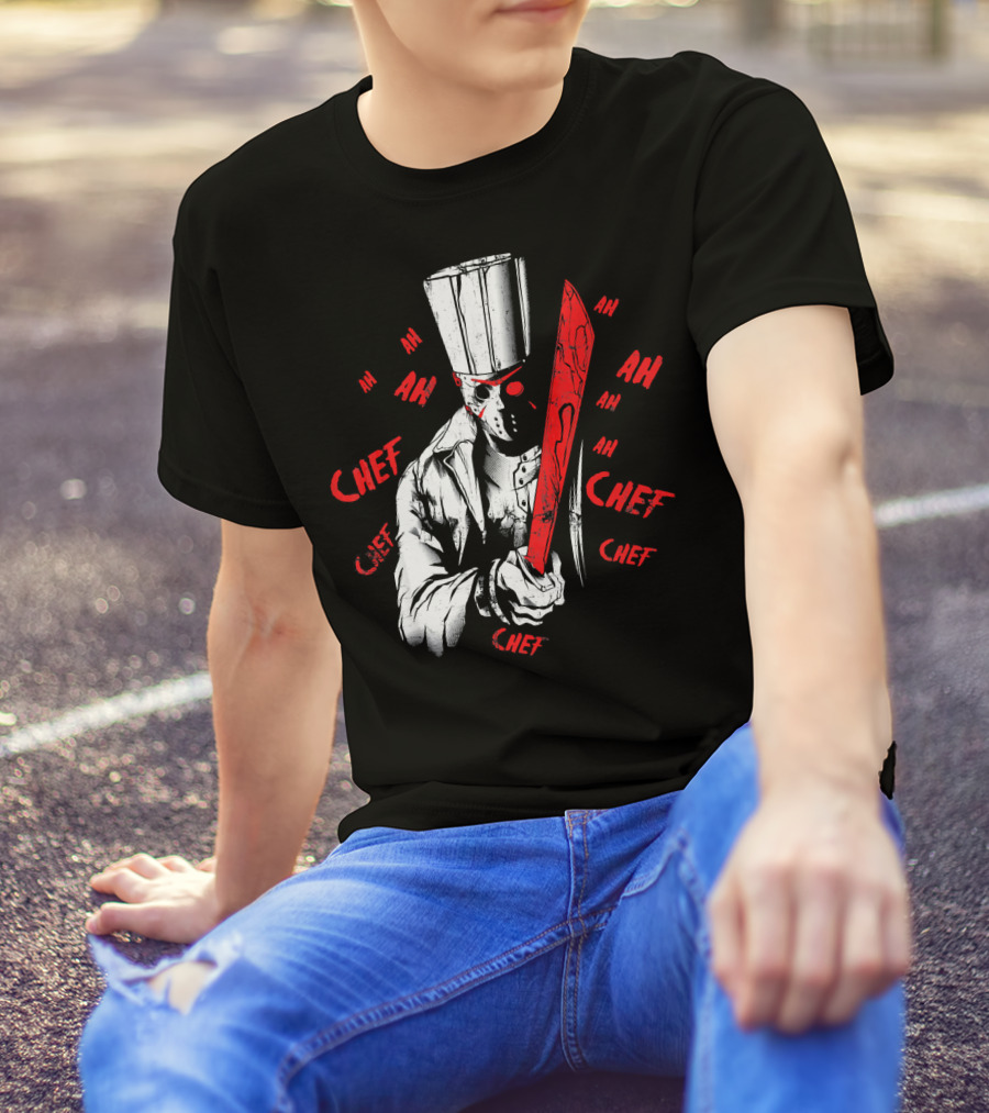 Chef Killer Chef Scary Horror Movie T-Shirt
