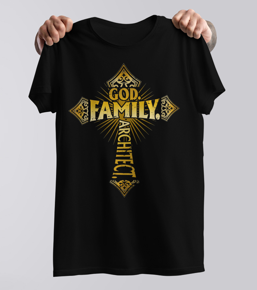 God Family Architect Cross T-Shirt