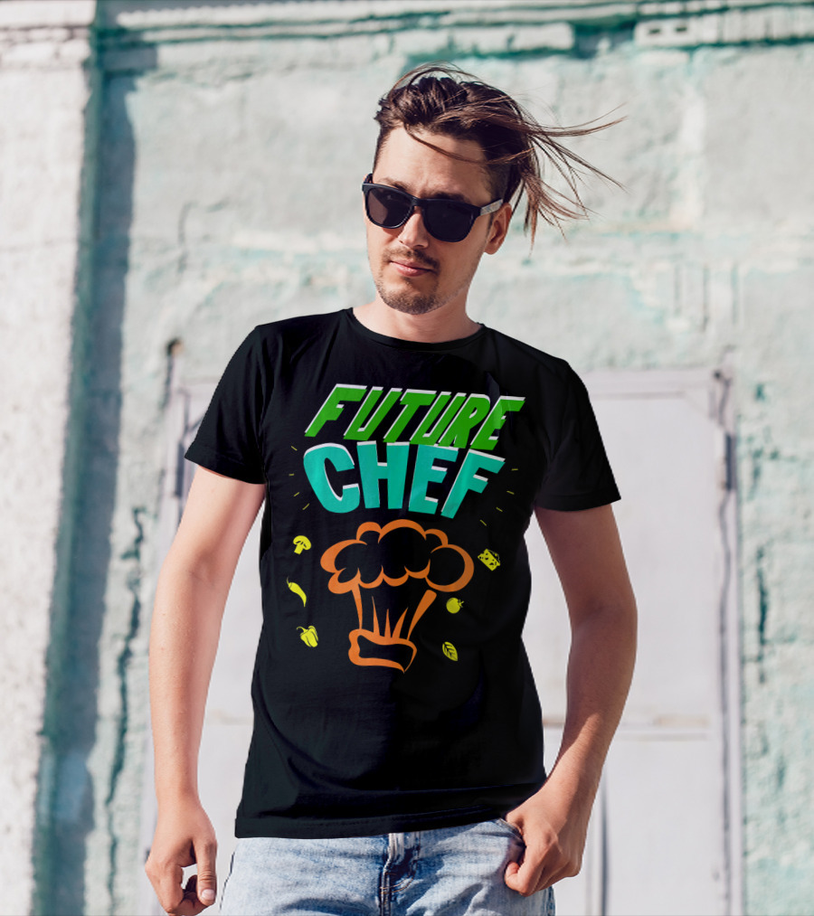 Future Chef Culinary Lovers Cute Cooking Icons T-Shirt