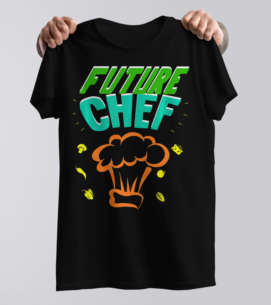 Future Chef Culinary Lovers Cute Cooking Icons T-Shirt