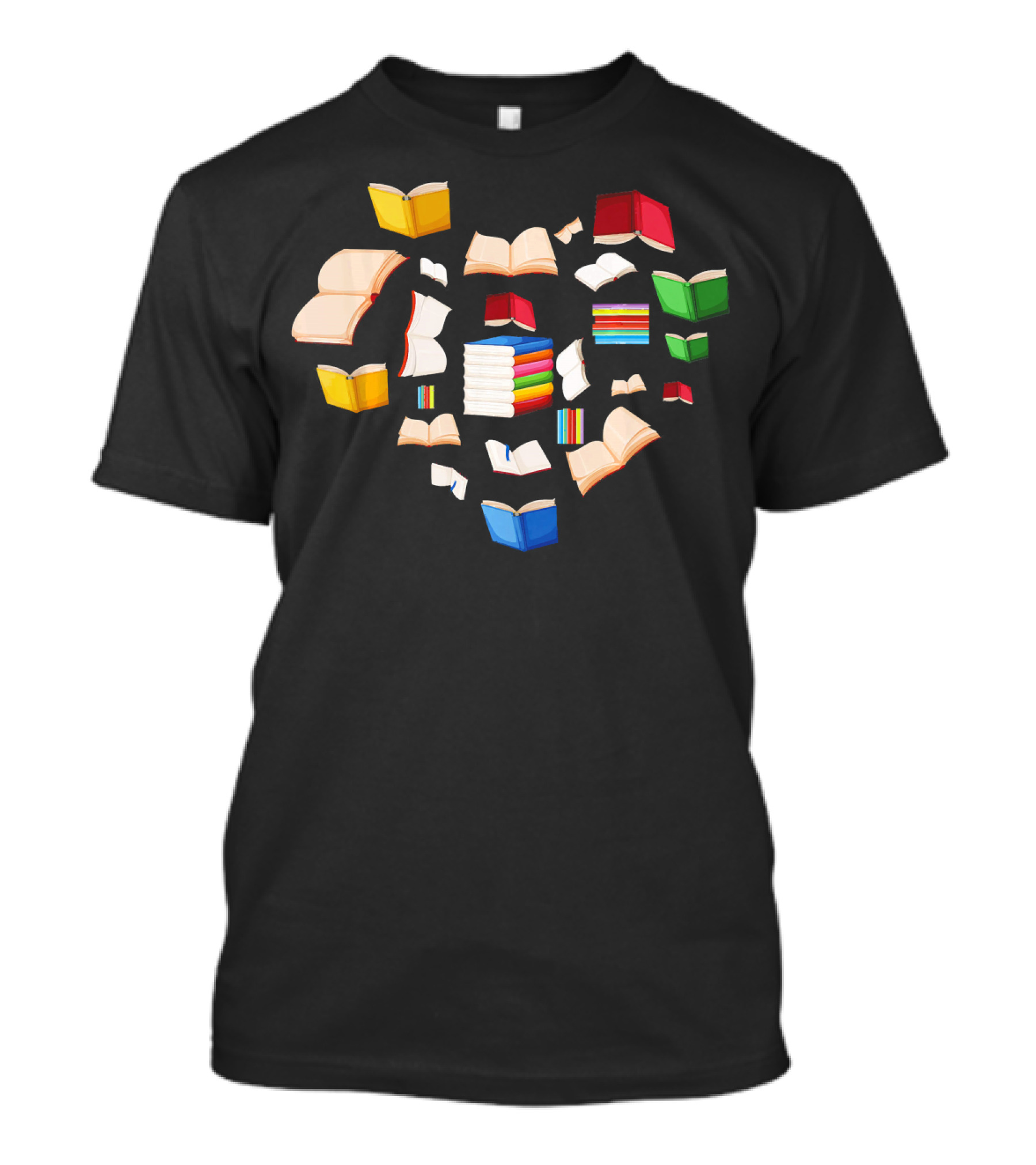 Heart Book Librarian Reading Lovers T-Shirt