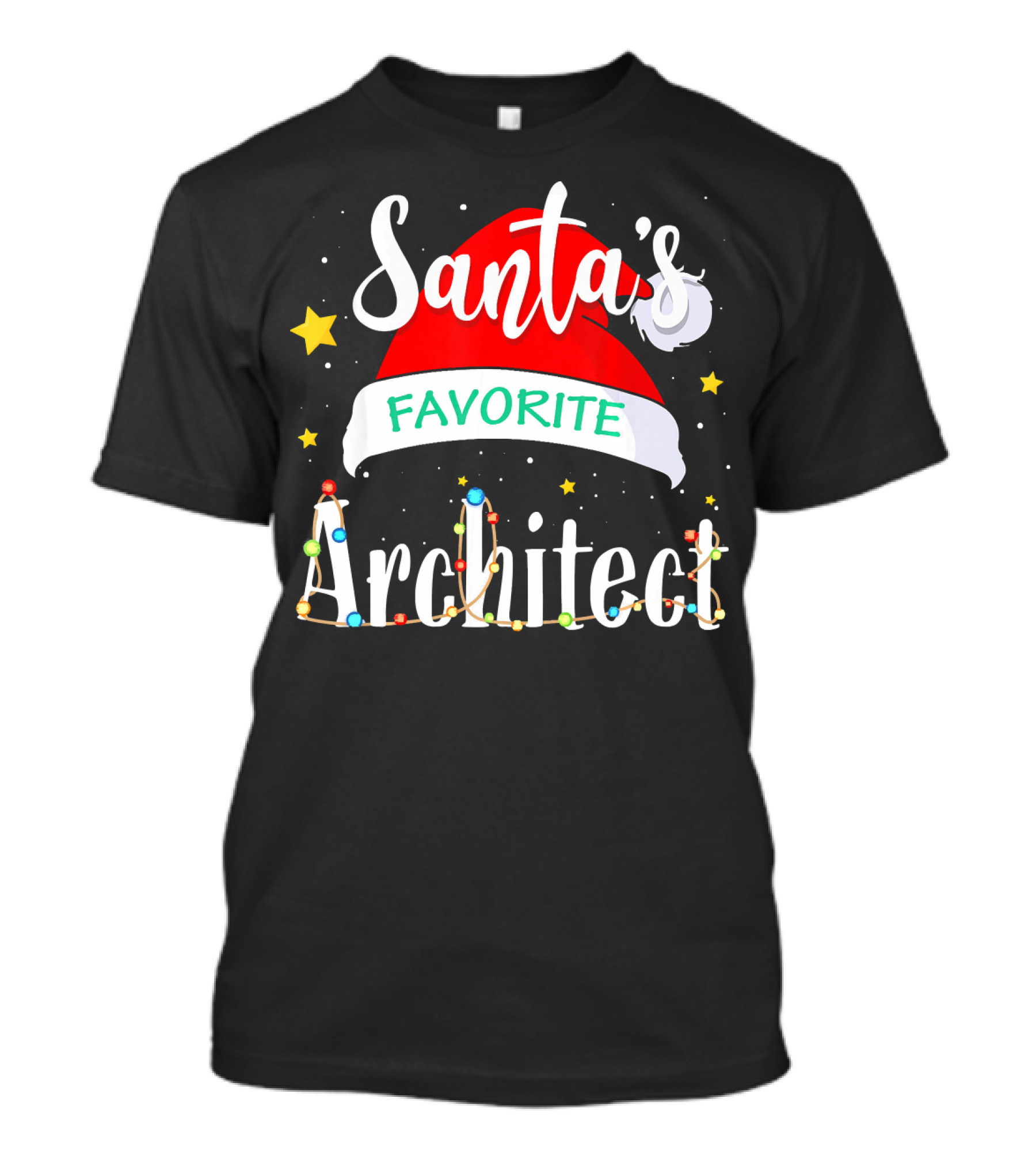 Santa's Favorite Architect Xmas Costume T-Shirt