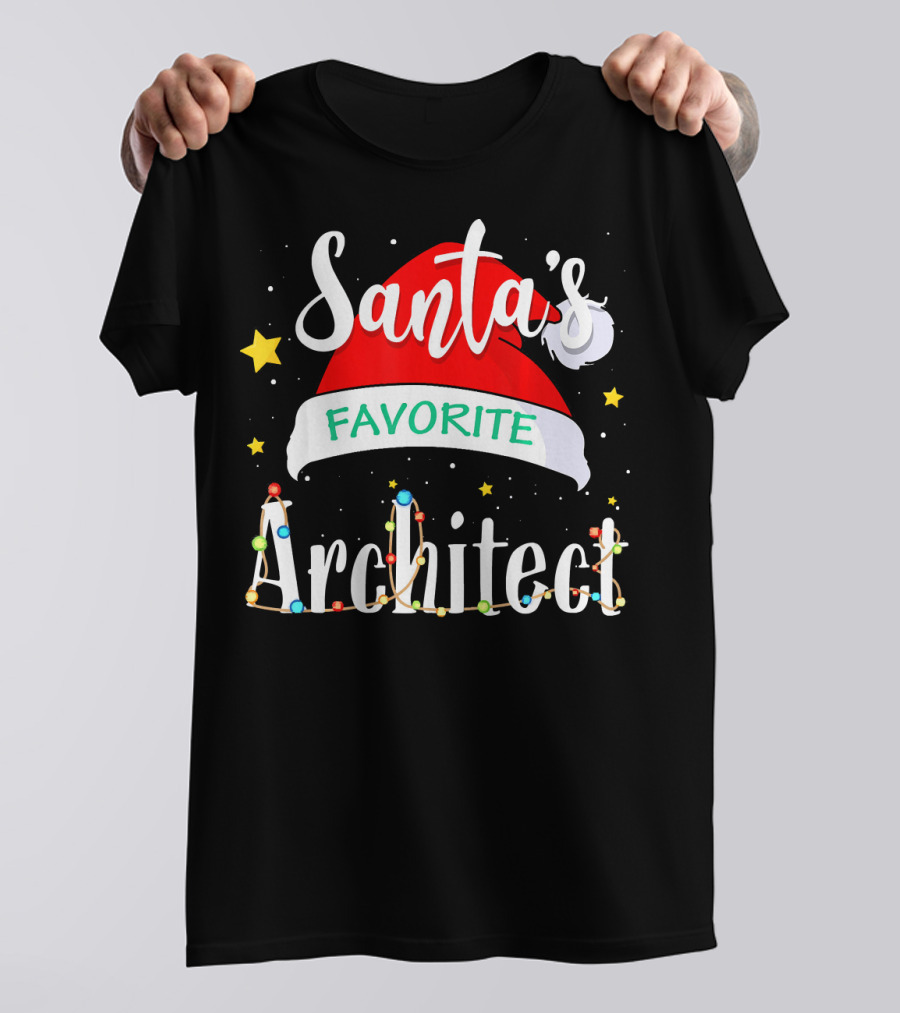 Santa's Favorite Architect Xmas Costume T-Shirt