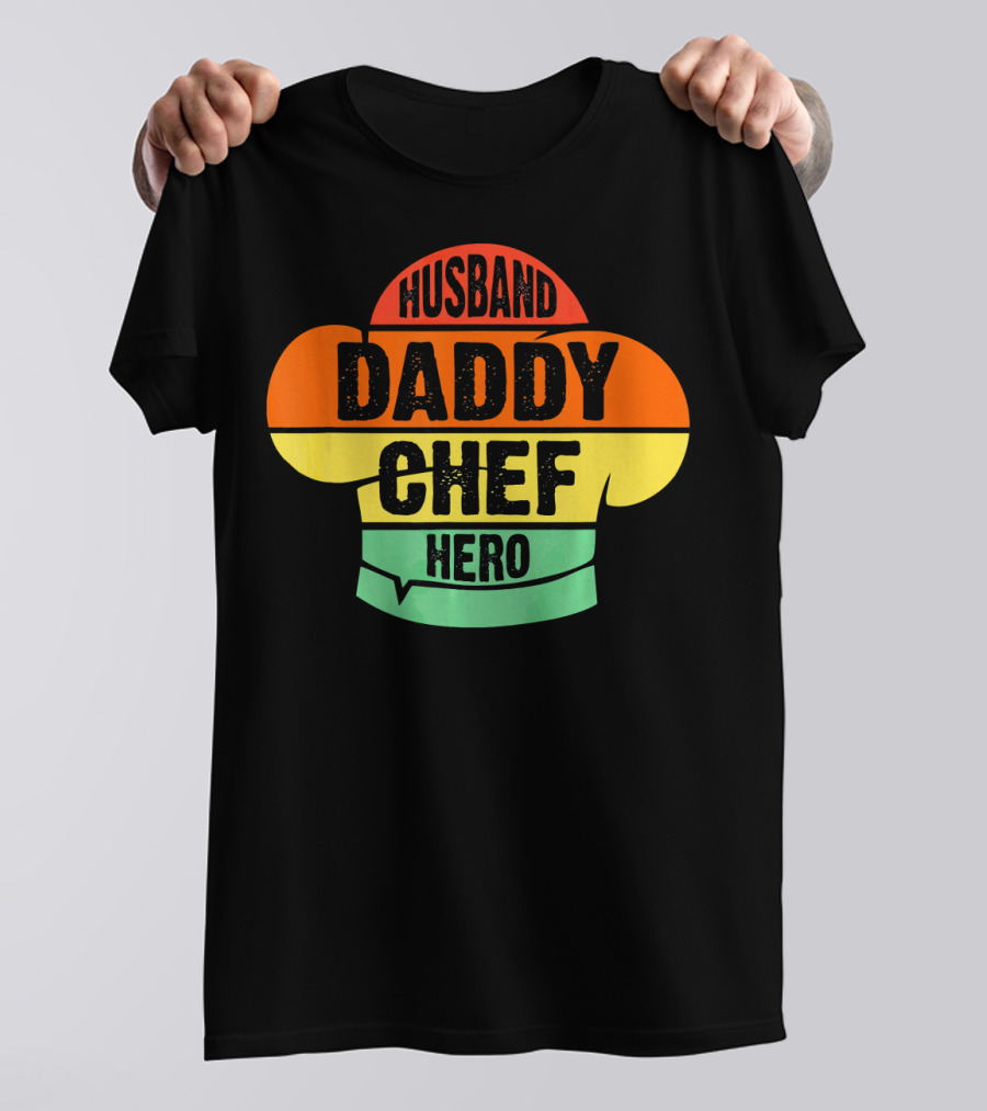 Husband Daddy Chef Hero Cooking T-Shirt