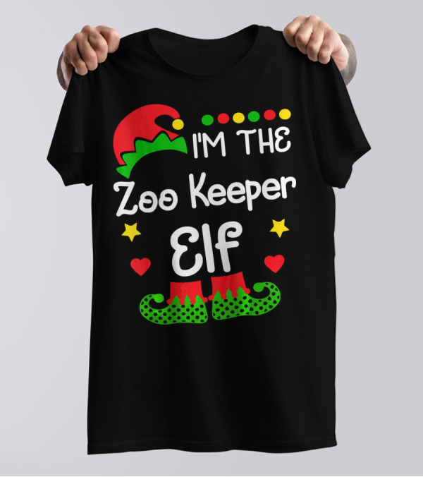 I'm The Zoo Keeper Elf Christmas Holiday Humor T-Shirt
