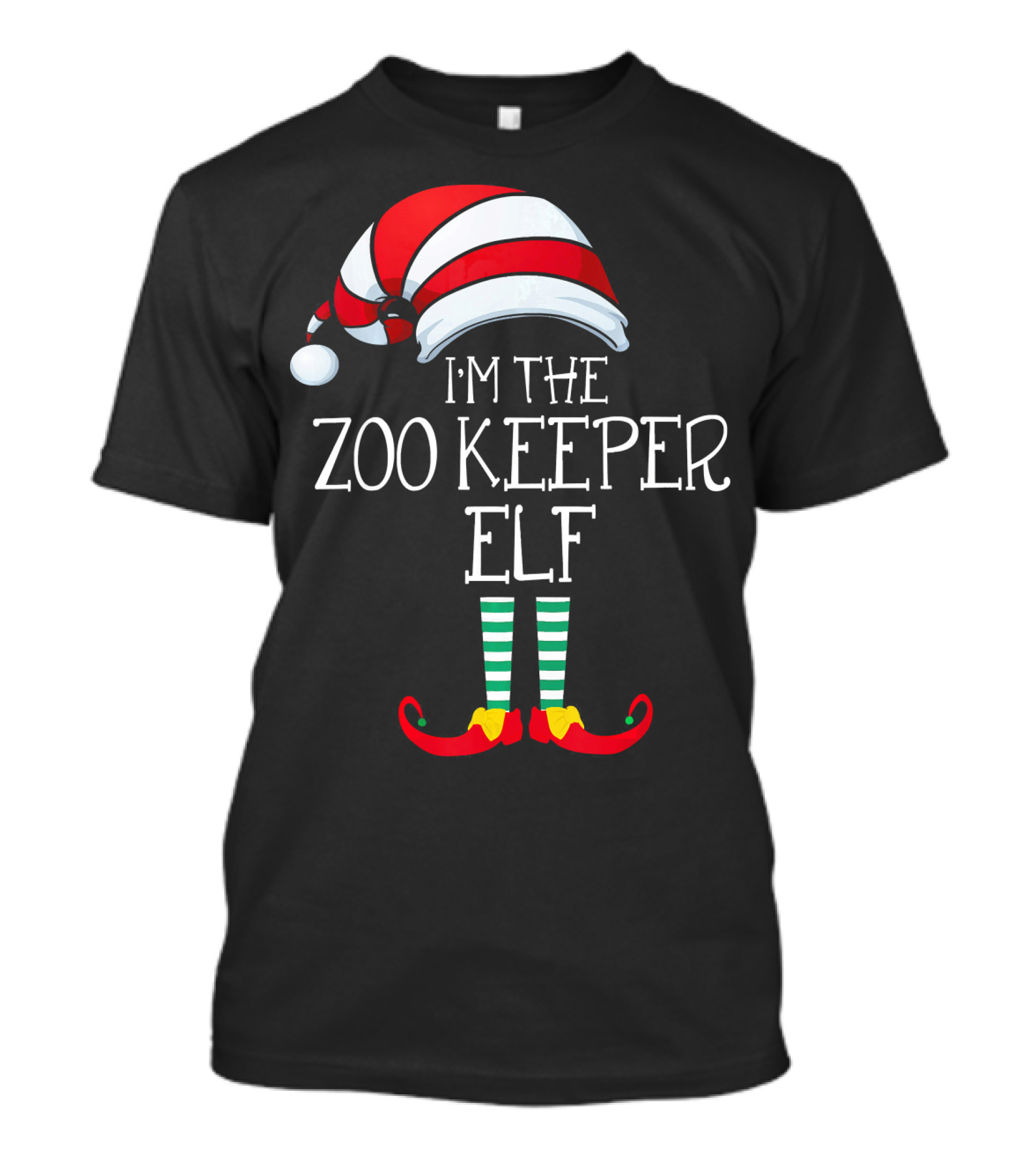 I'm The Zoo Keeper Elf Family Christmas T-Shirt
