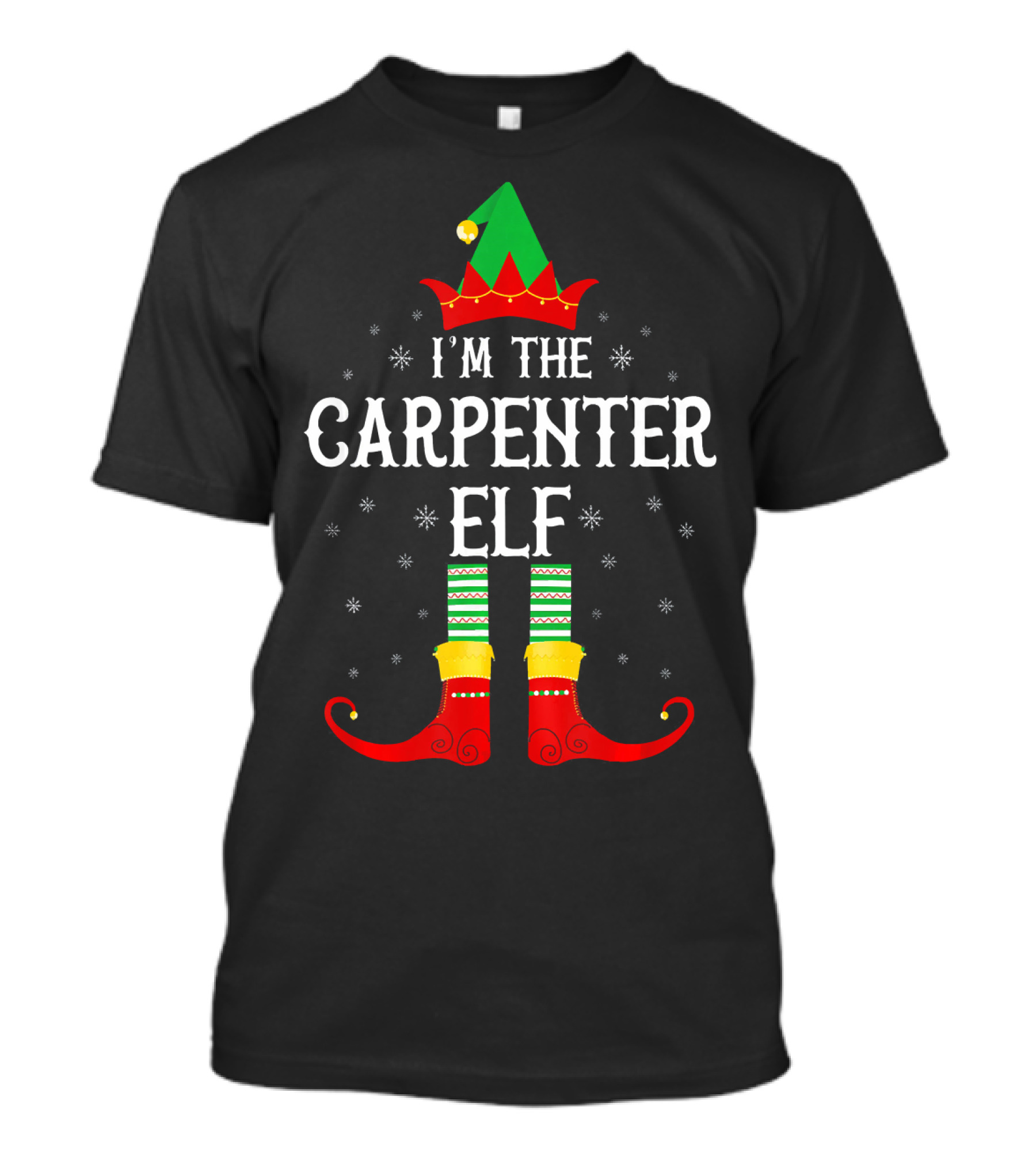 I'm The Carpenter Elf Family Group Christmas Holiday Pajama Matching T-Shirt