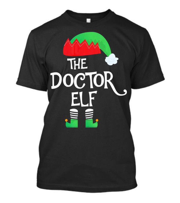 The Doctor Elf Matching Family Group Christmas Holiday Pajama T-Shirt