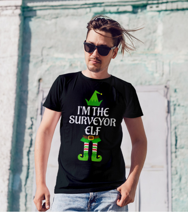 I'm The Surveyor Elf Funny Matching Christmas T-Shirt