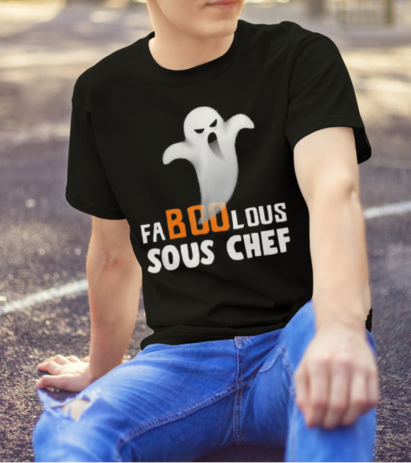 Halloween Faboolous Sous Chef Ghost T-Shirt