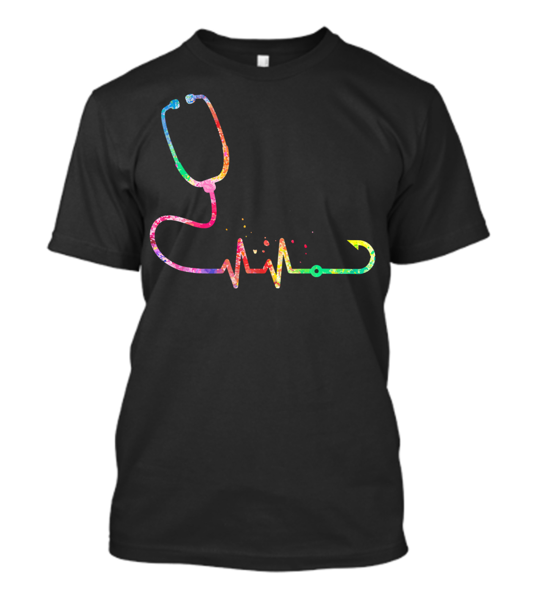 Heartbeat Stethoscope Medical Doctor Nursing RN T-Shirt