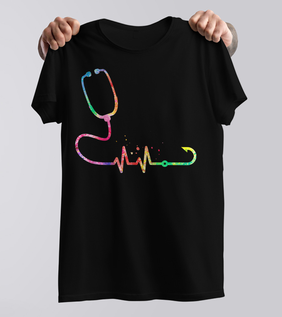Heartbeat Stethoscope Medical Doctor Nursing RN T-Shirt